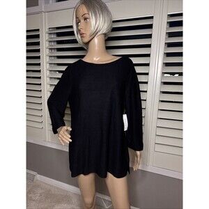 Chico's Black Crew Neck Sweater